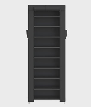SONGMICS Schoenenrek 10 Lagen - 28x58x160 cm - Metaal Frame - Organiseer je schoenenkast
