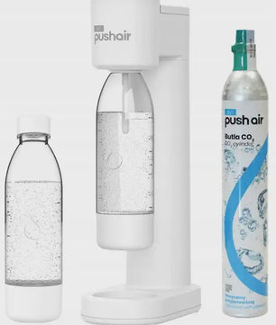 Dafi PushAir Water Carbonator Set met 2x 0.7L Flessen en CO2 Cartridge