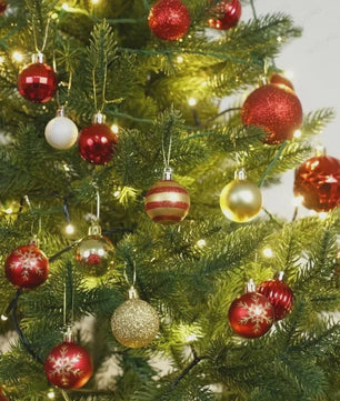 50x Kerstballen Set 4cm - Kleurrijke Kerstboom Decoratie voor Feestdagen & Huis