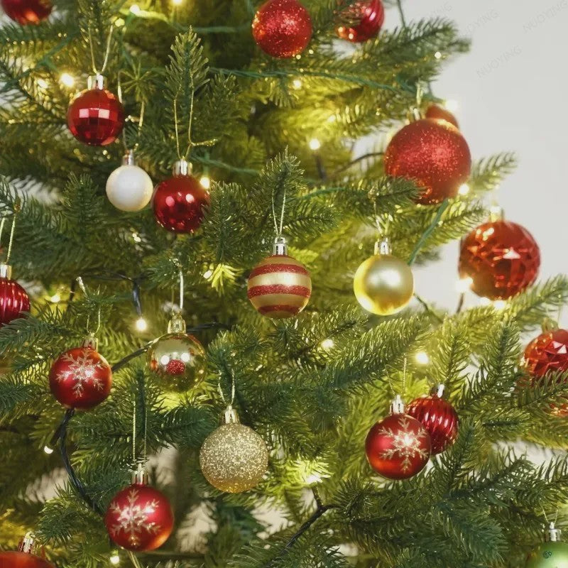 50x Kerstballen Set 4cm - Kleurrijke Kerstboom Decoratie voor Feestdagen & Huis