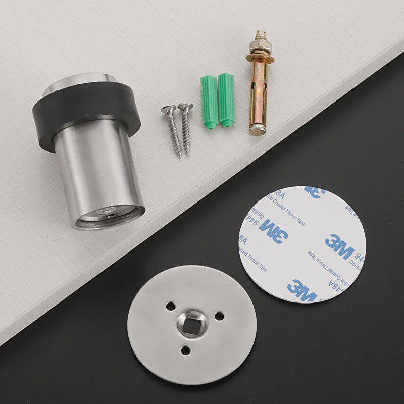 RVS Deurstoppers met Rubber - Duurzame Bescherming voor Vloer en Muur