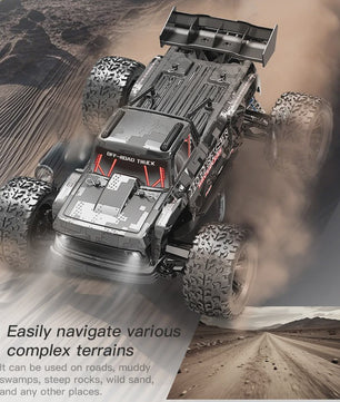 KF16 1:12 RC Monster Truck - 70KM/H Snel, Brushless Motor, 4WD Off-Road Raceauto voor Kinderen