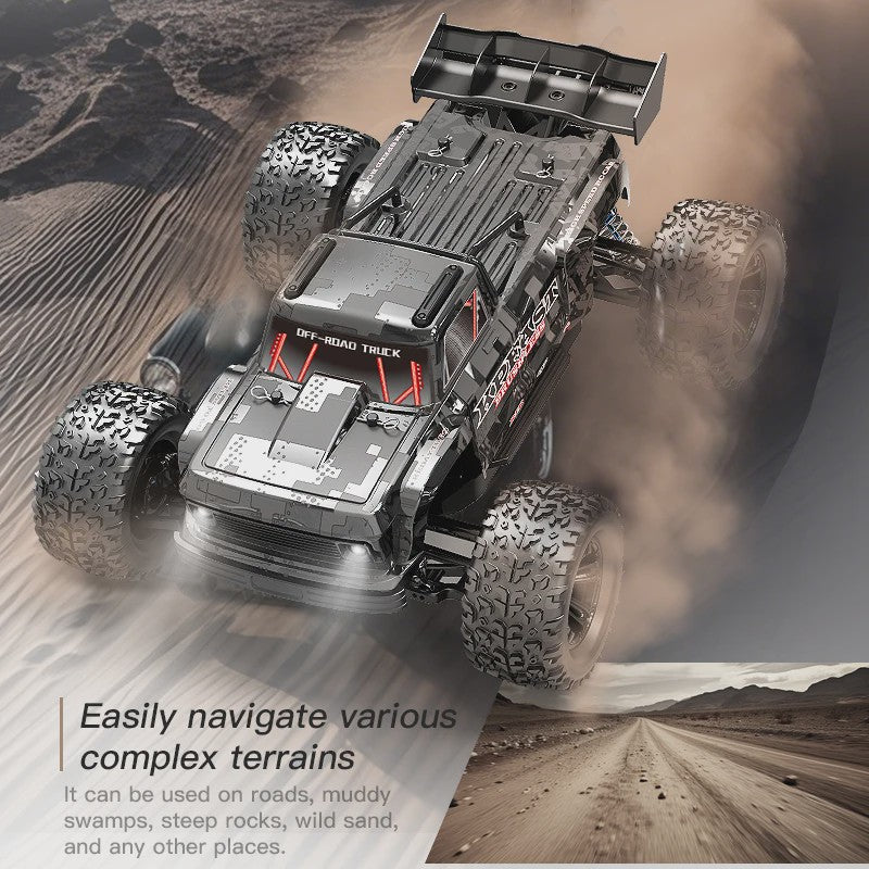 KF16 1:12 RC Monster Truck - 70KM/H Snel, Brushless Motor, 4WD Off-Road Raceauto voor Kinderen