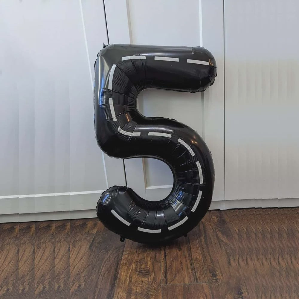 Grote Raceauto Nummer Ballonnen Set - Perfect voor Verjaardagen en Feesten