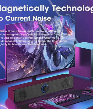 Draadloze Bluetooth Soundbar Speaker voor PC, TV en Laptop - 4D Stereo Geluid