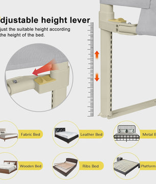 Draagbare Bedhek voor Kinderen - Inklapbaar & Veilig (150/180/200cm)