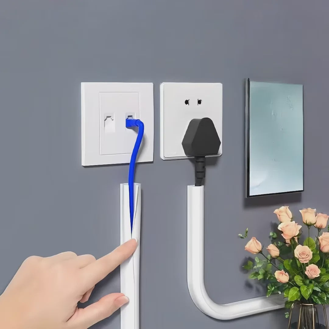 Overschilderbare Kabelgoot - Muur Kabel Organizer & Snoer Afdekker (1-10m)
