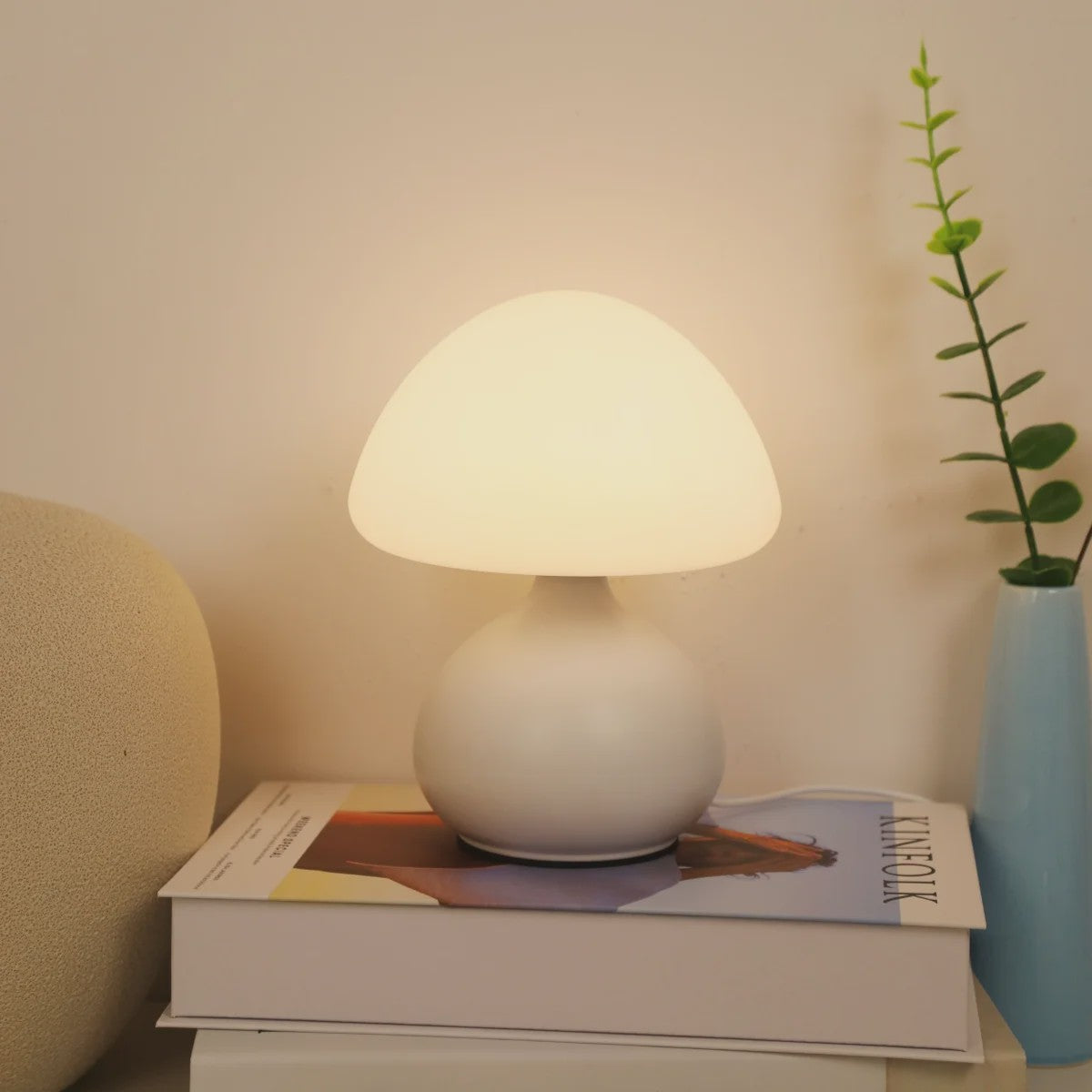 Moderne Mushroom Tafellamp met 3 Kleurinstellingen en Traploos Dimmen - Sfeervolle Huisdecoratie