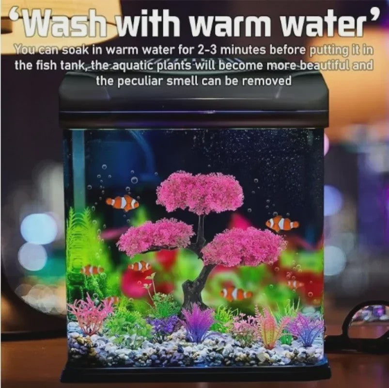 Set Kunstplanten Aquarium Decoratie - Levendige Kleuren voor Vistank