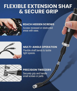 152-delige Precisie Schroevendraaierset met Magnetische Bits en Flexibele Shaft