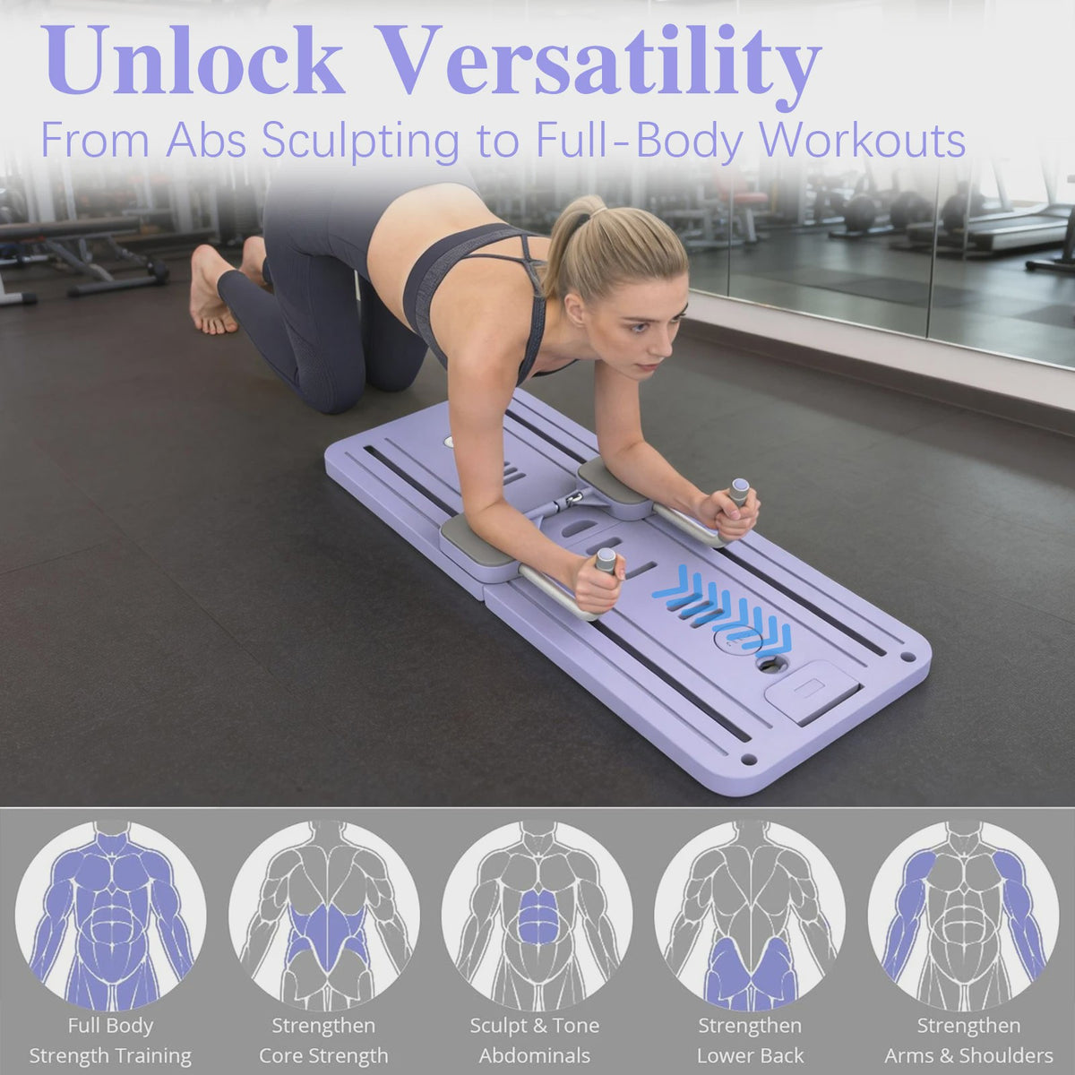 Opvouwbaar Fitness Board voor Thuis: Ab Roller & Core Training