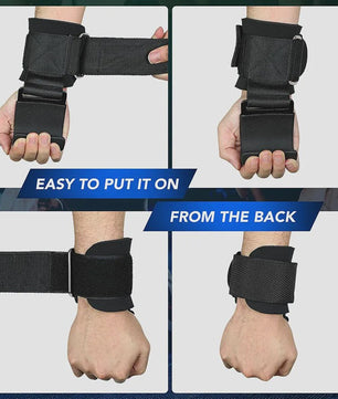 Fitness Grip Hooks met Polsbanden - Verbeter je Kracht en Grip bij Gewichtheffen