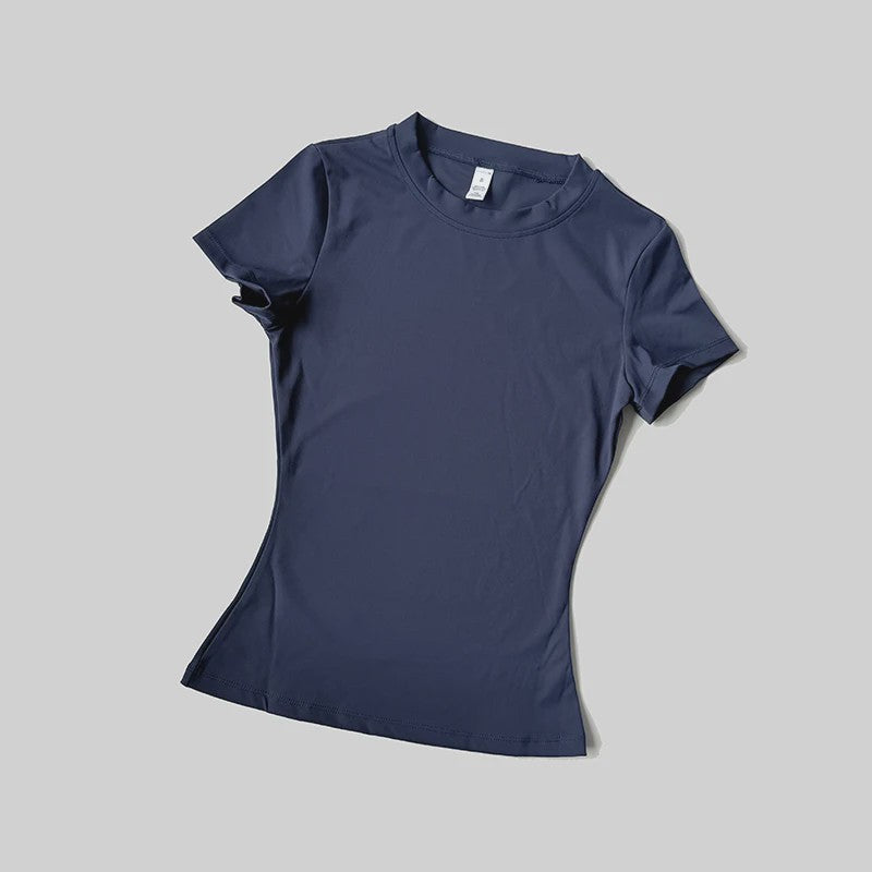 Seamless Sport Top Dames Korte Mouw - Yoga, Fitness & Running