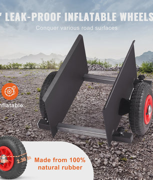 Paneel Dolly met Pneumatische Wielen - 272 kg Draagvermogen