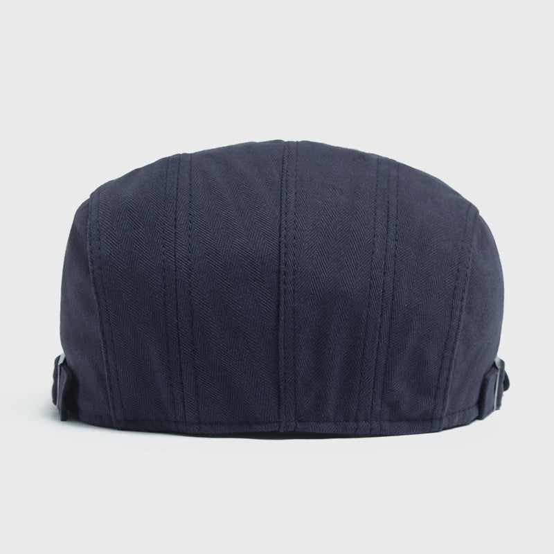 Klassieke Heren Baret - Stijlvolle Vintage Katoenen Pet met Vizier