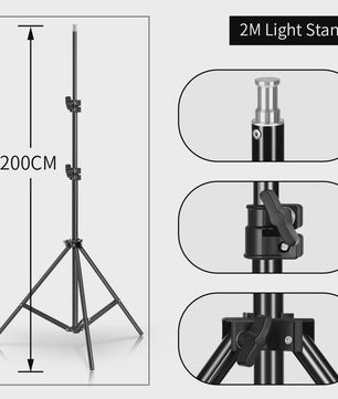 Professionele Softbox Verlichting Set 50x70cm voor Fotografie & Video (LED Bi-Color)