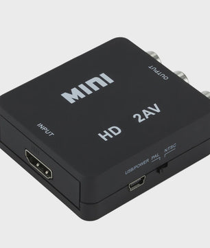 Mini HDMI naar RCA AV Converter met Upscaler - Full HD 1080P