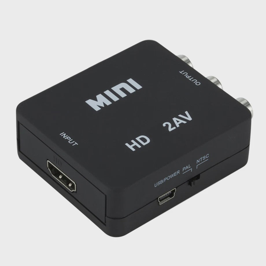 Mini HDMI naar RCA AV Converter met Upscaler - Full HD 1080P