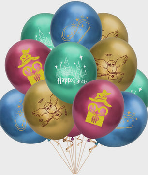 Harry Potter Verjaardagsfeest Decoratie Set - Banner, Cake Toppers & Ballonnen