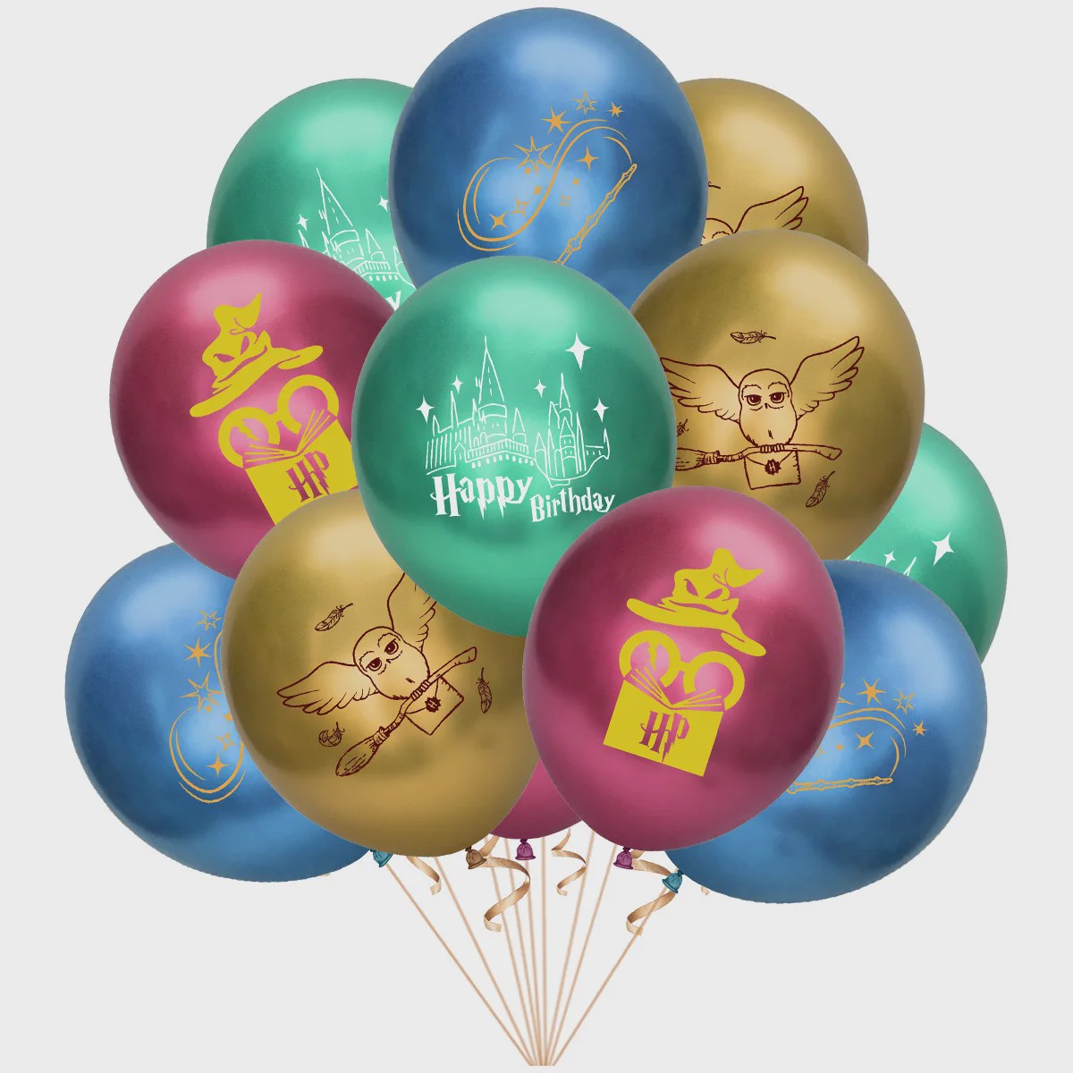 Harry Potter Verjaardagsfeest Decoratie Set - Banner, Cake Toppers & Ballonnen