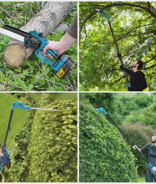 Gisam 2-in-1 Snoei- en Houtzaagmachine - Snoerloos, Borstelloos & Makita 18V Compatibel