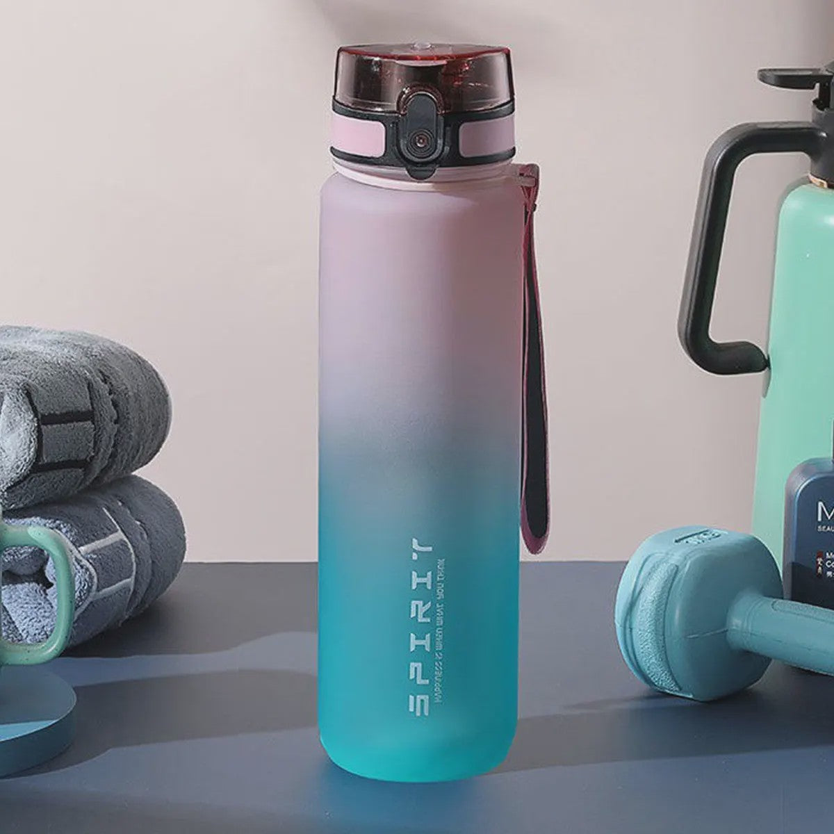 Gradient Waterfles - 1000ml, 750ml, 600ml - Ideaal voor Sport, Outdoor & Cadeau