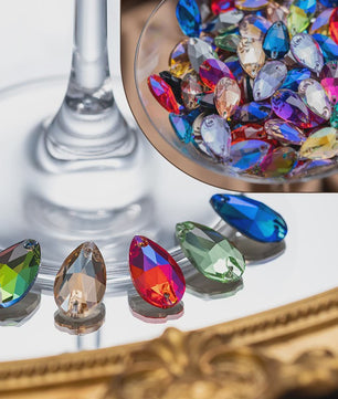 Paarse Strass Steentjes Platte Achterkant - Glas Kristal voor Kleding & Tassen DIY