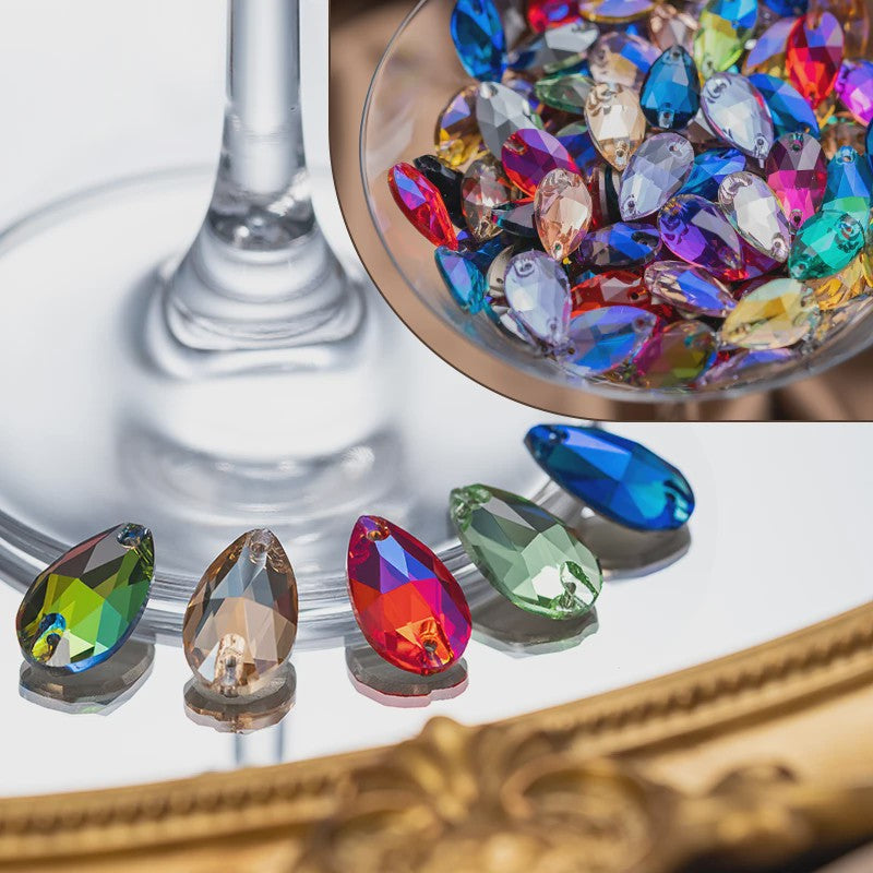 Paarse Strass Steentjes Platte Achterkant - Glas Kristal voor Kleding & Tassen DIY