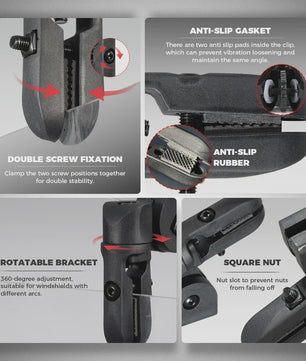 Universele Motor Windscherm Verlenging - Verstelbare Winddeflector voor BMW R1250GS, Honda, Suzuki