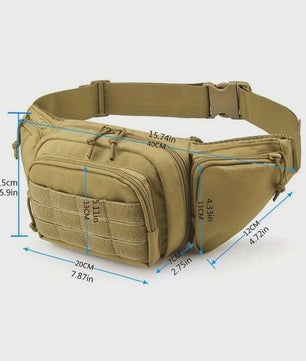Tactische Heuptas - Militair Nylon Bum Bag voor Heren | Outdoor & Sport