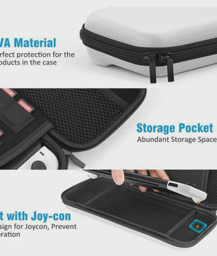 Robuuste Opbergtas voor Nintendo Switch & OLED - Beschermende Hard Case met Ruimte voor 20 Games