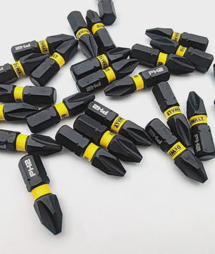 DEWALT PH2 Impact Bits Set - 25mm Schroefbits voor Elektrische Schroefmachines en Boormachines