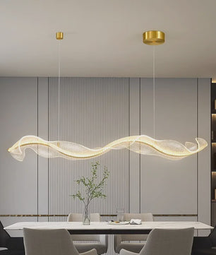 Moderne LED Plafondlamp Golvend Design - Hanglamp voor Woonkamer & Eetkamer