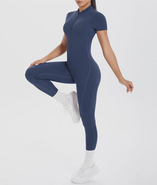 Dames Bodycon Jumpsuit met Scrunch Billen - Perfect voor Dans, Fitness & Yoga