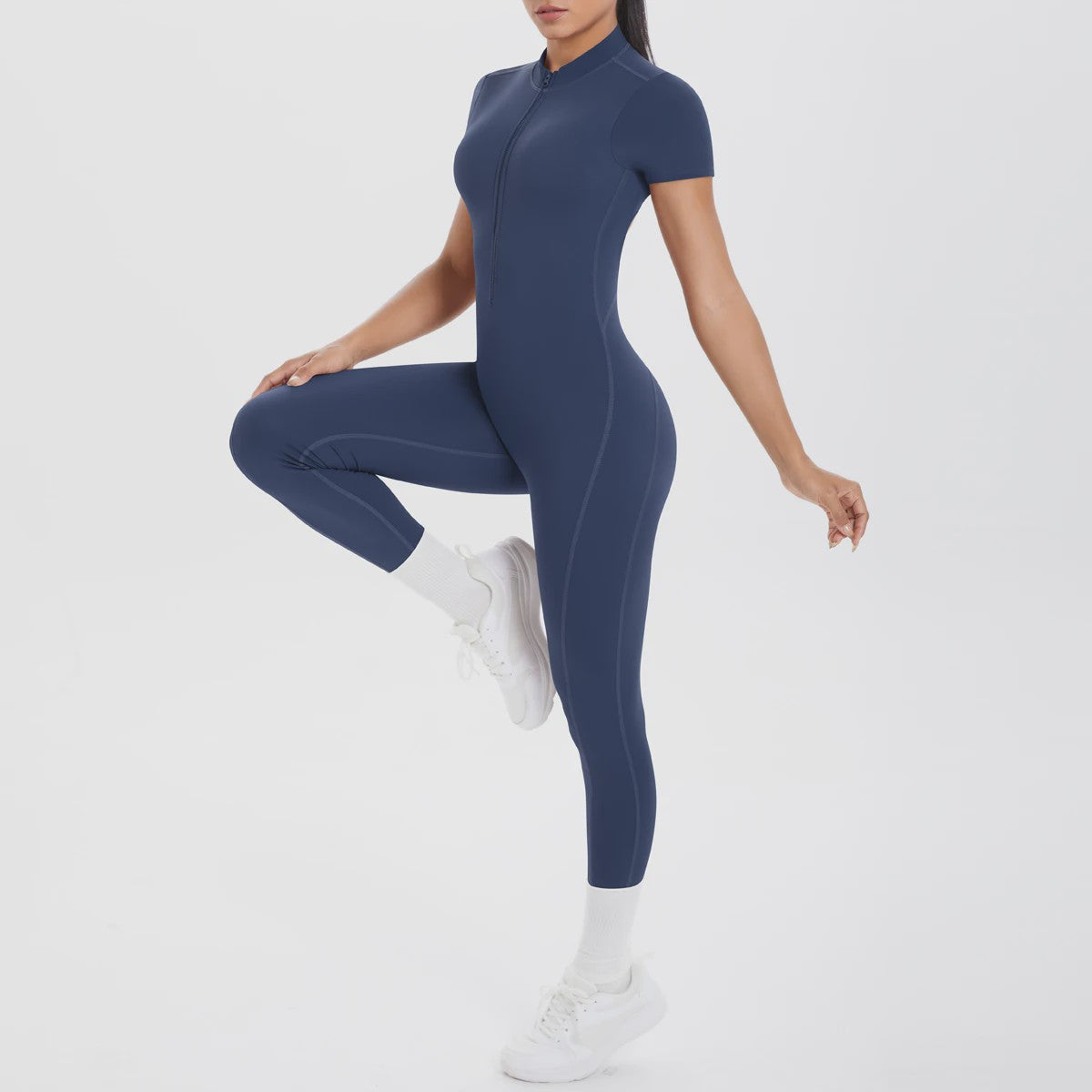 Dames Bodycon Jumpsuit met Scrunch Billen - Perfect voor Dans, Fitness & Yoga