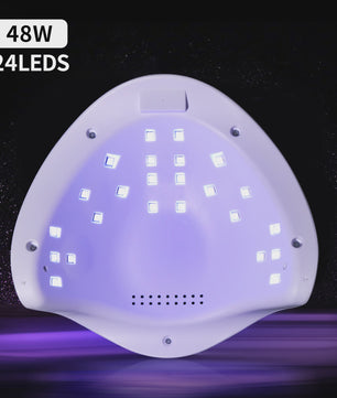 Professionele 48W UV LED Nagellamp - Snelle Gel Dryer met Timer & LCD Display