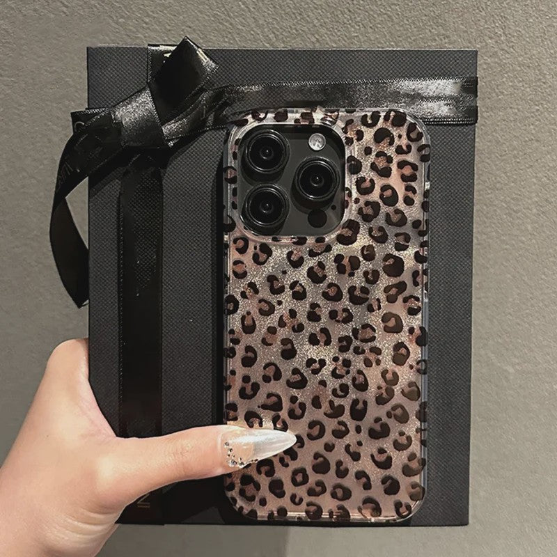 Transparant Leopard Print Hoesje voor Diverse iPhone Modellen - Schokbestendig Siliconen Cover