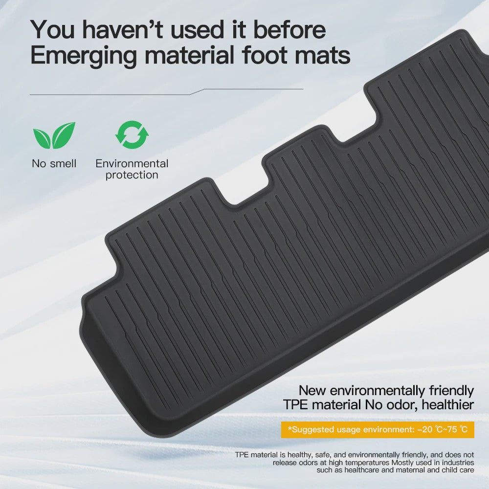 YZ Vloermatten Set voor Tesla Model Y & Model 3 (2021-2026) - TPE Waterdicht & Antislip
