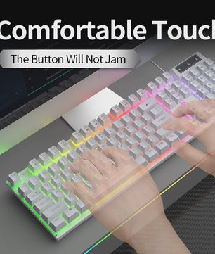 Yindiao K500 Bedraad Gaming Toetsenbord met Numpad en Kleurrijke Backlight