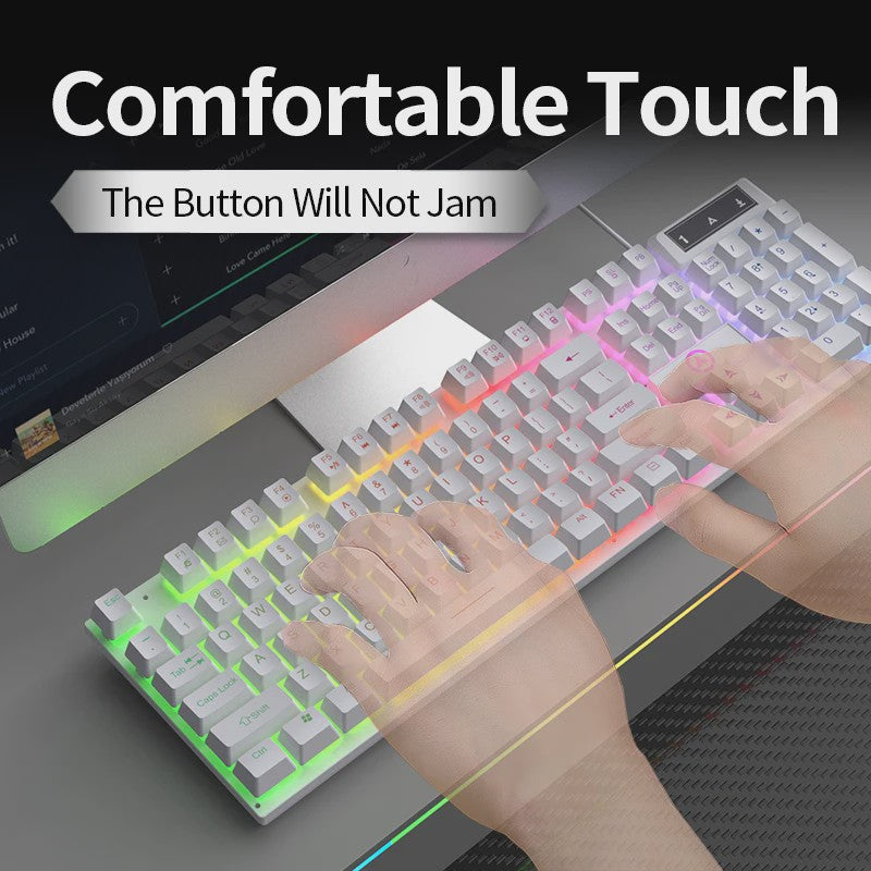 Yindiao K500 Bedraad Gaming Toetsenbord met Numpad en Kleurrijke Backlight