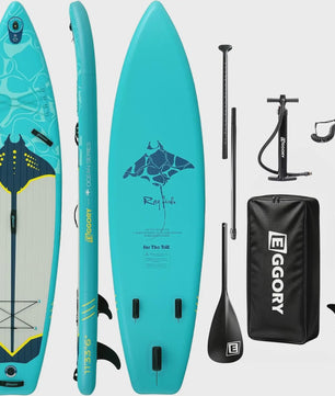 Opblaasbaar Stand Up Paddle Board (SUP) 10'11'' - 33'' Breed - 180kg Capaciteit - Complete Set voor Beginners