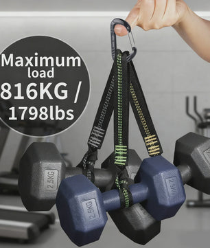 15kN Aluminium D-ring Karabiners Set - Zwaar, Lichtgewicht voor Outdoor & Camping