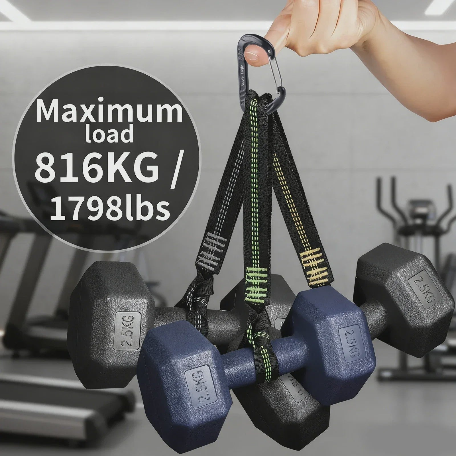 15kN Aluminium D-ring Karabiners Set - Zwaar, Lichtgewicht voor Outdoor & Camping