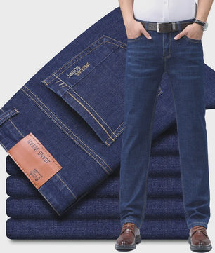 Heren Jeans - Rechte Pasvorm, Zomerse Stijl, Zakelijk & Casual