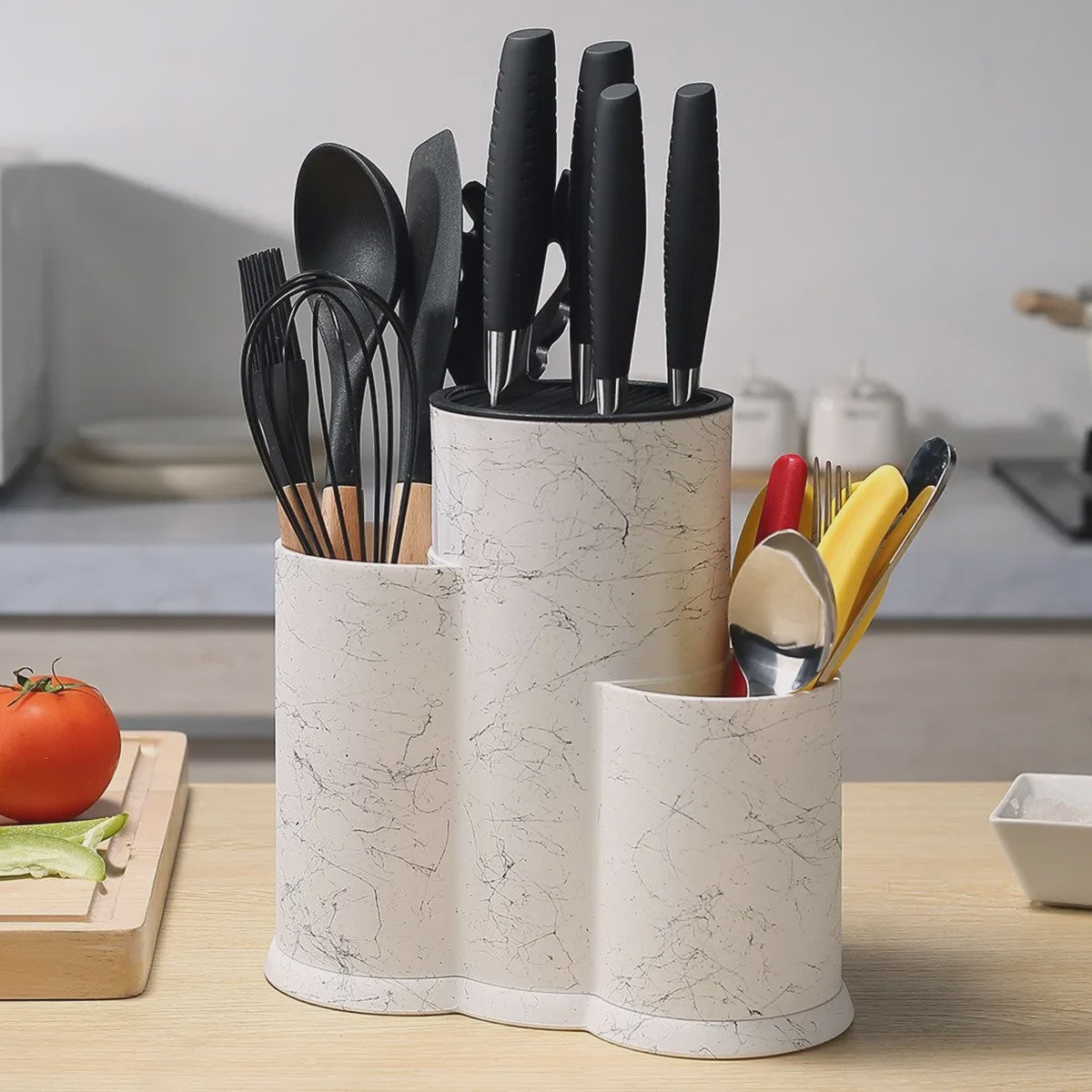 Multifunctionele Messenhouder en Keukengerei Opbergcylinder - Keuken Organizer