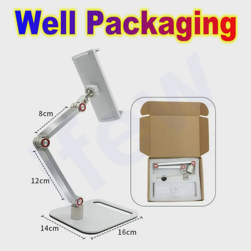 Verstelbare Metalen Standaard voor Tablet & Monitor (4-12.9 inch)