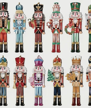 12x Houten Notenkraker Kersthanger - Decoratie voor Kerstboom & Nieuwjaar
