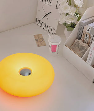 Donut Sfeerlamp met USB - Verstelbare Kleur & Helderheid - Decoratieve Tafellamp