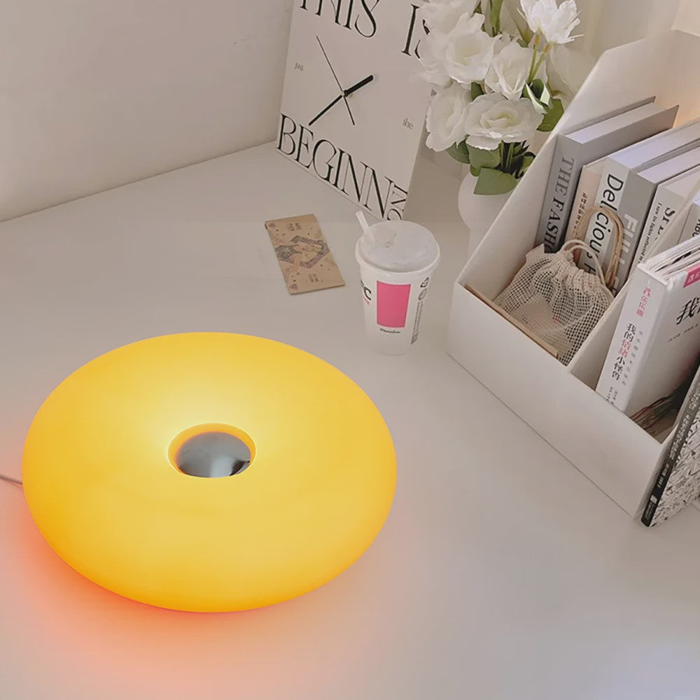 Donut Sfeerlamp met USB - Verstelbare Kleur & Helderheid - Decoratieve Tafellamp