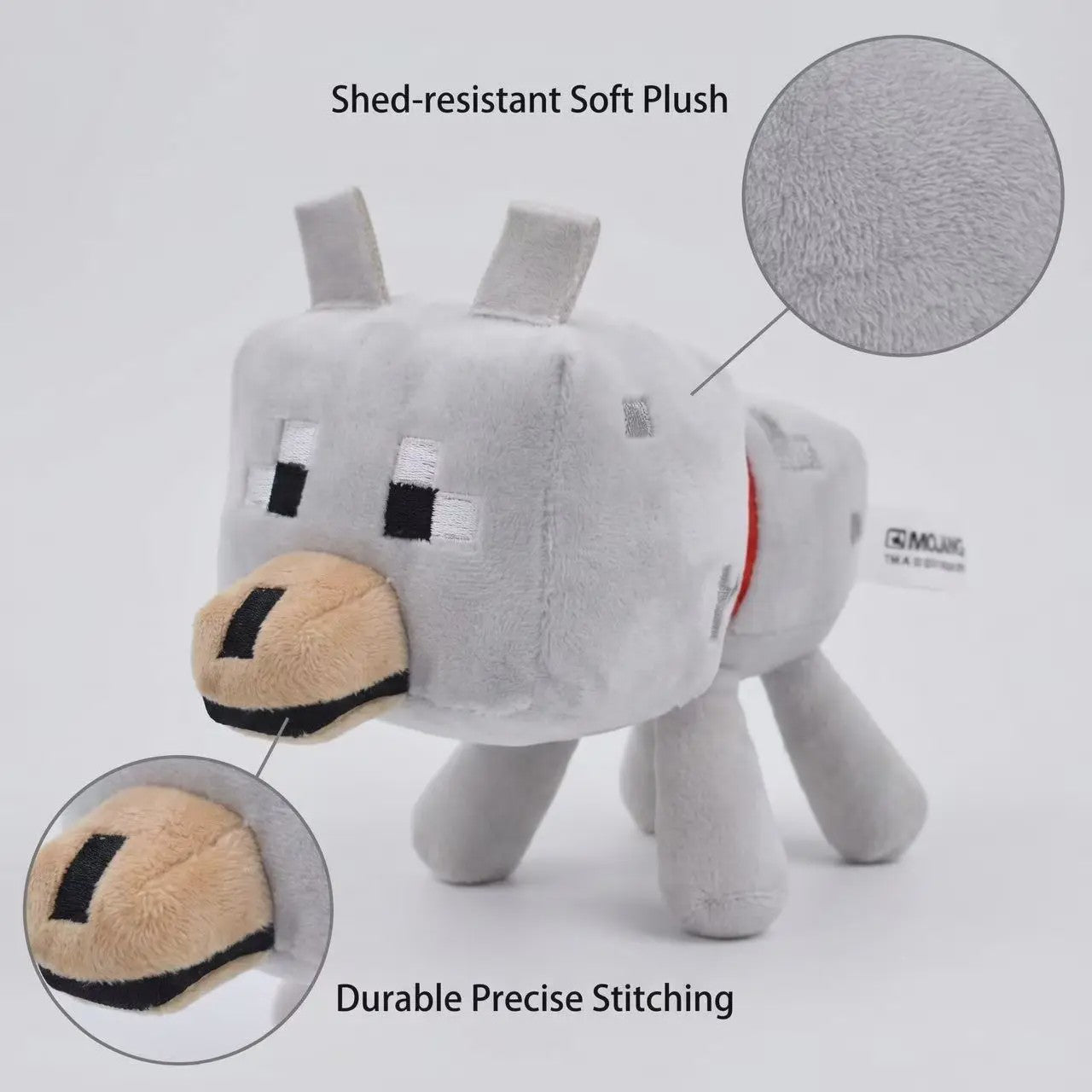 Pluche Wolf Knuffel 20cm - Zacht & Duurzaam Speelgoed voor Kinderen